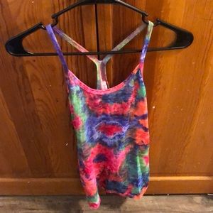 Racer back tank top